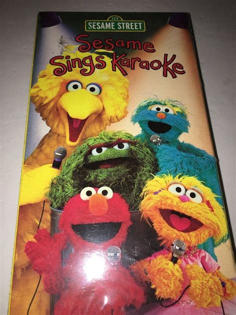 Sesame Street Sesame Sings Karaoke Vhs Video Lv 55727 Rare Vintage