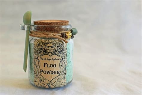 Floo Powder Decorative Harry Potter Glass Jar Of By Grimsweetness