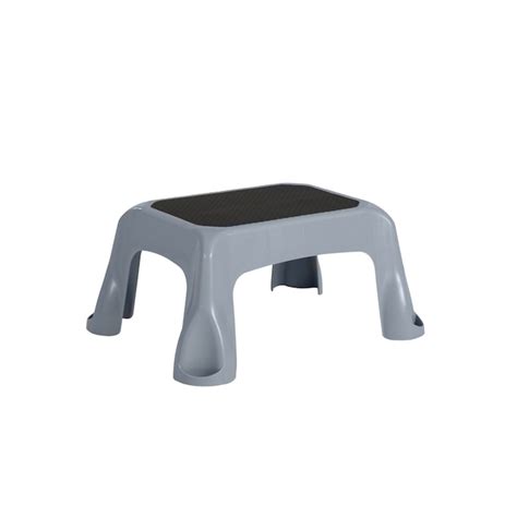 Rubbermaid 1 Step 300 Lb Capacity Gray Plastic Step Stool In The Step