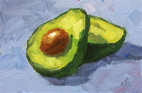 Tom Brown Fine Art Avocado Kitchen Still Life Oil Painting By Tom Brown