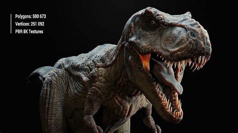 T Rex Jurassic Park 3d Model Cgtrader