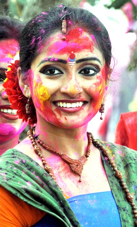 Pin On Holi Colors On The Face