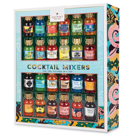 Collections Etc Global Cocktail Mixers From Around The World 24 Pack