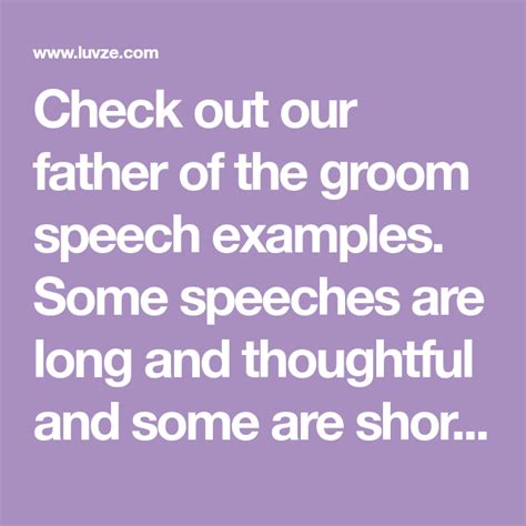20 Best Father Of The Groom Speechtoast Examples Groom Speech