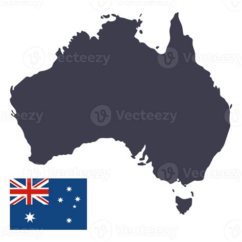 australia map with australia flag 25863308 png