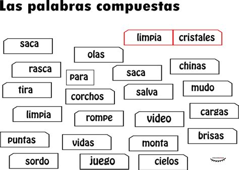 Palabras Compuestasele Language Art Spanish Teacher School