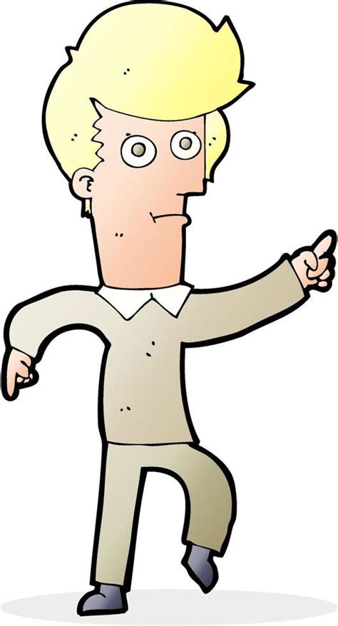 Cartoon Man Pointing 12283084 Vector Art At Vecteezy