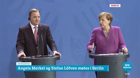Stefan Löfven Møtte Angela Merkel Siste Nytt Nrk