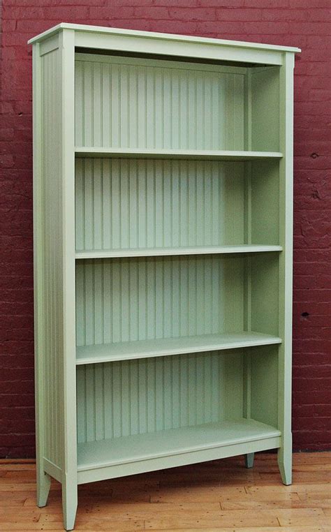 Green Hemlock Vintage Bookcase Cottage Furniture Green Bookshelves
