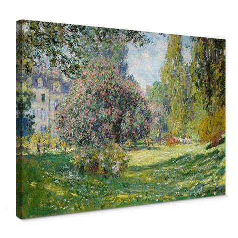 Leinwandbild Monet Der Park Monceau Trenddekoch