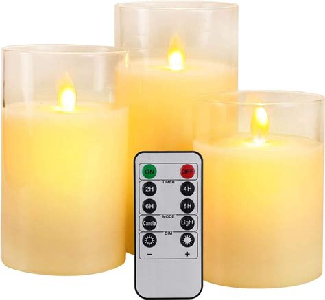 Flameless Candlesflameless Pillar Candles With Remote