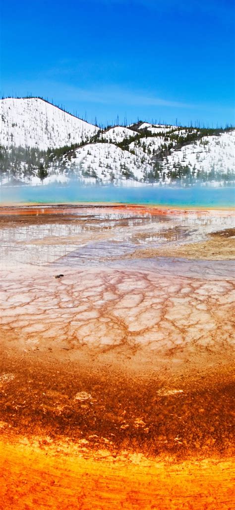 Grand Prismatic Yellowstone National Park Mountain Iphone X
