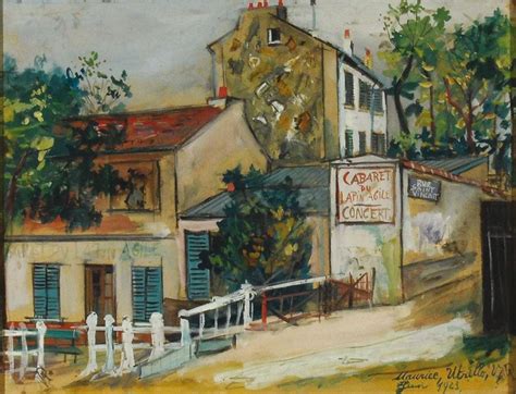 Maurice Utrillo Le Lapin Agile à Montmartre 1923 Mutualart