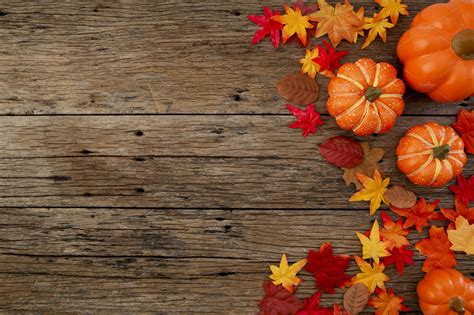 Autumn Leaves On Wooden Background Background Stock Photos ~ Creative