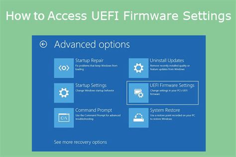Easy Ways To Access Uefi Firmware Settings On Windows
