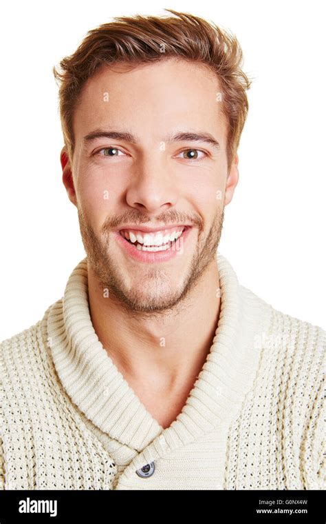 Headshot Of A Young Happy Smiling Man Stock Photo Alamy