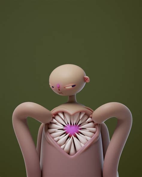 Bizarre 3D Artworks By UntitledArmy Daily Design Inspiration For