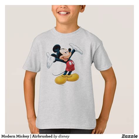Modern Mickey Airbrushed T Shirt Zazzle Airbrush T Shirts T