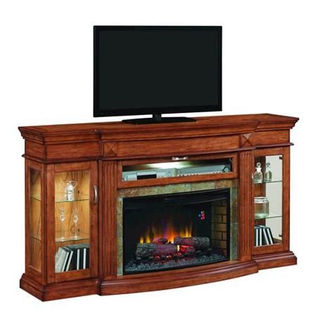 Giantex 28.5 electric fireplace insert recessed mounted with 3 color flames adjustable, 750/1500w wall fireplace electric with remote. Hawesville Curio Electric Media Fireplace at Menards ...