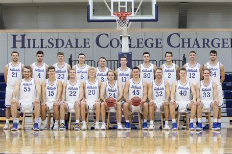 2018 19 Hillsdale College Mens Basketball Roster Hillsdale College