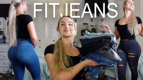 Huge 700 Jeans Try On Haul And Review Tiktok And Instagram Hyped Fit Booty Jeans Youtube
