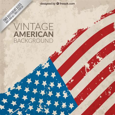 American flag old glory vector isolated on transparent background. Vintage american flag background | Free Vector