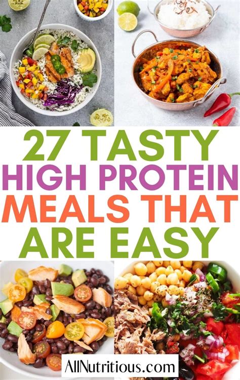 27 Easy High Protein Meals Thatll Fill You Up All Nutritious
