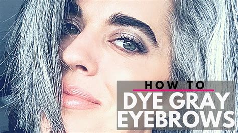 How To Dye Gray Eyebrows Diy Nikol Johnson Youtube