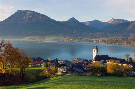 St Wolfgang Lake And Village Austria Photograph By Jean Pierre