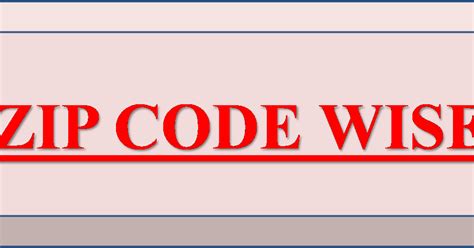 Zip Code Wise Email List