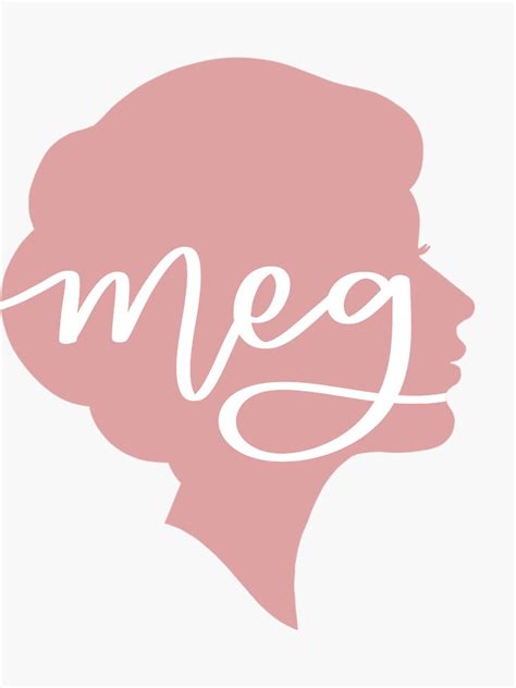 Meg March Little Women Silhouette Sticker For Sale By Annielinnart