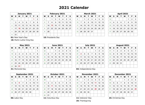 2021 Calendar Editable Free Free 2021 Calendar Template