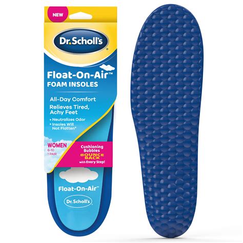 Dr Scholl S Float On Air Insoles For Women Shoe Inserts That Relieve Tired Achy Feet With All