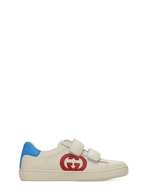 Gucci Kids Childrens Ace Sneaker With Interlocking G In White Modesens