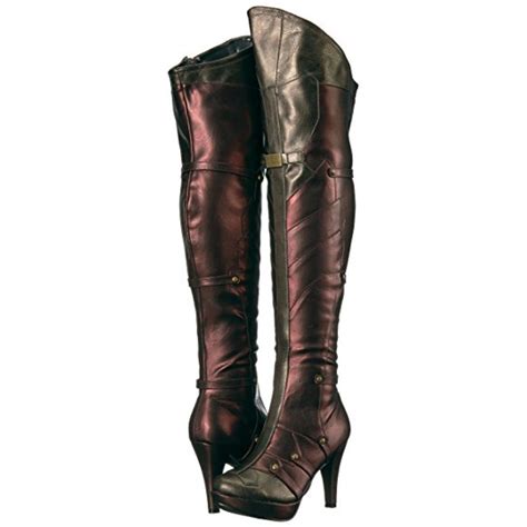 Wonder Woman Red And Gold Thigh High Womens Costume Boots