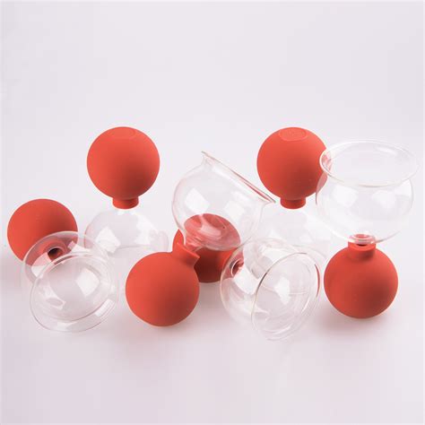 Glass Cupping Set W Suction Bulb 70 Mmset Of 6 Pcs 1018092 06schr70 70 Mm Cupping