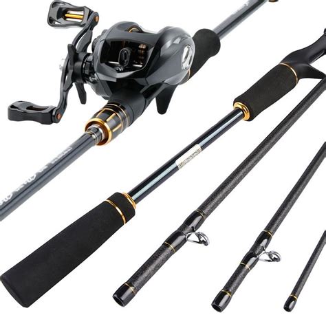 Sougayilang 2 1m 2 4M Casting Fishing Rod Reel Combos With 4 Section