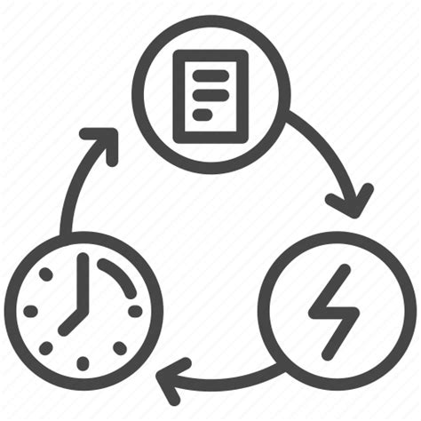Efficiency Organizing Performance Process Productive Icon