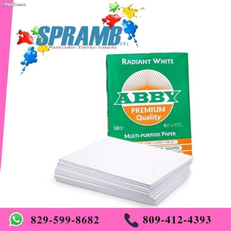 Resma Papel Bond Carta 8 12 X 11 Abby Premium La Pulga Virtual