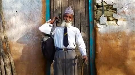 This 69 Year Old Grandpa From Nepal Goes To School