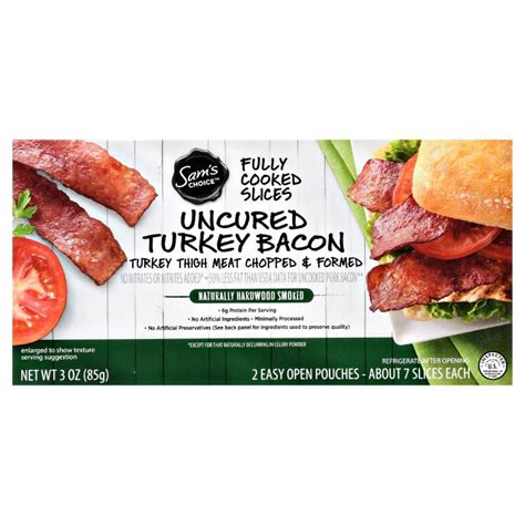 Pre Cooked Turkey Bacon Nutrition Facts Blog Dandk