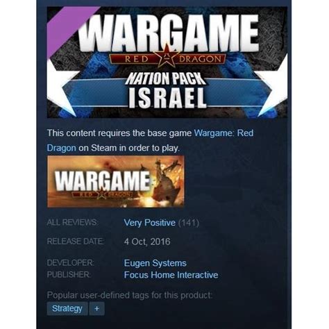 Jual Games Pc Wargame Red Dragon Nation Pack Israel Inclu All Dlc Di