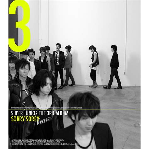 Super junior's 3rd album sorry, sorry has been released. 優れた Super Junior Sorry Sorry Album - さんじゃのがめ