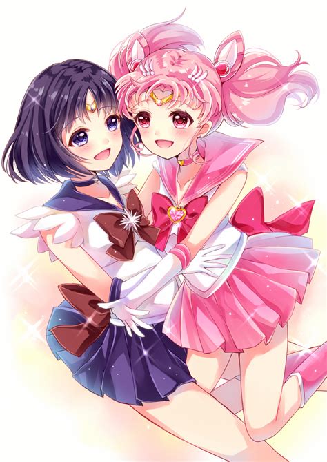 Chibi Usa Tomoe Hotaru Sailor Saturn And Sailor Chibi Moon Bishoujo