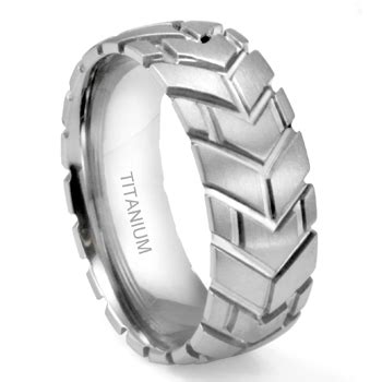 Home rings by style tire tread rings motorcycle rings refine by no filters applied browse by $355.00 quick view choose options men's black tread cycle 3 motorcycle ring $355.00 quick. Titanium 8MM Motorcycle Tire Tread Dome Wedding Band Ring