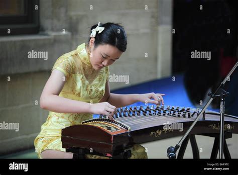 Kuzhan Chinese Musician Girl China Town Asia Show Performance