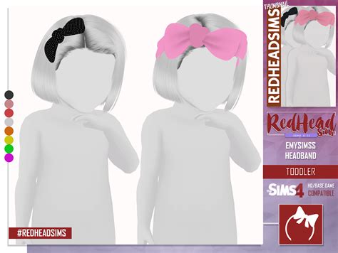 Redheadsims Cc Amysimss Headband Ts4 Toddler Sims 4 Sims 4