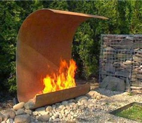 Outdoor Metal Fireplaces Large Fireplace Guide By Linda