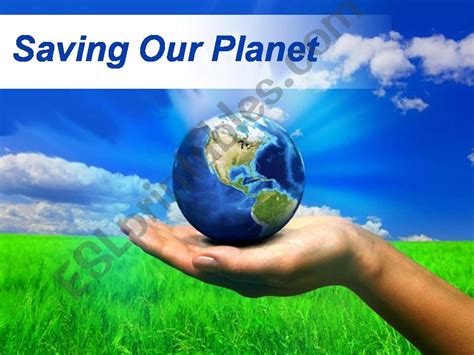 Esl English Powerpoints Saving Our Planet