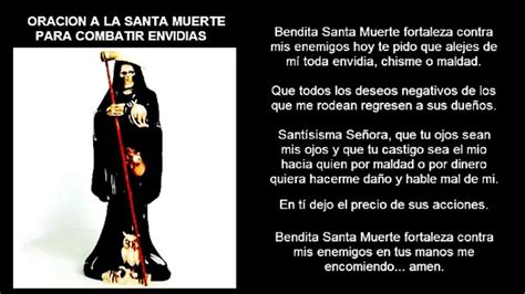 Compartir 47 Imagen Oracion Ala Santa Muerte Negra Vn